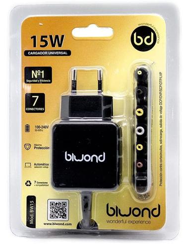 CARGADOR UNIVERSAL BIWOND 15W AUTO (C-BW15)