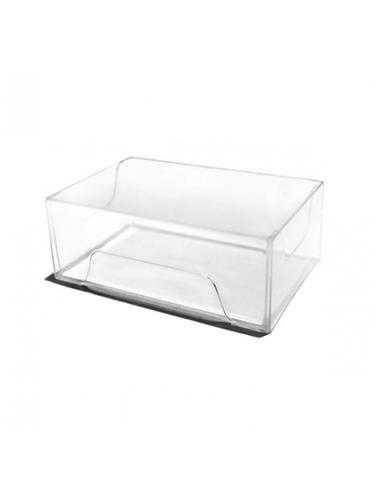 CAJA METACRILATO TARJETAS DE VISITA TRANSPARENTE
