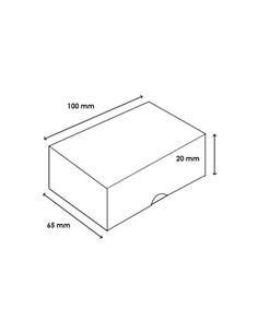 CAJA METACRILATO TARJETAS DE VISITA TRANSPARENTE 2