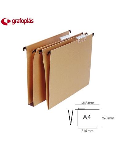 CARPETA COLGANTE GRAFOPLAS A4 KRAFT ECO