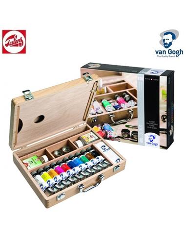 SET PINTURA MALETIN VAN GOGH OLEO 10x40ml + ACCS
