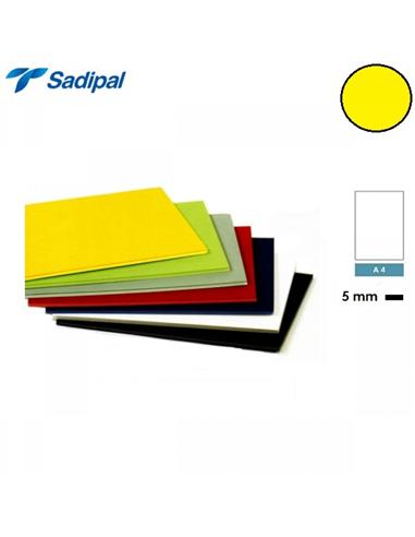 CARTON PLUMA SADIPAL A4 5mm AMARILLO