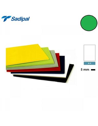 CARTON PLUMA SADIPAL A4 5mm VERDE