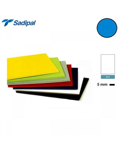 CARTON PLUMA SADIPAL A4 5mm AZUL