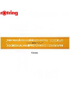 PLANTILLA ROTRING NUMEROS / LETRAS / SIGNOS 7.0mm
