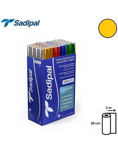 ROLLO PAPEL CELOFAN 50cm x 2m AMARILLO