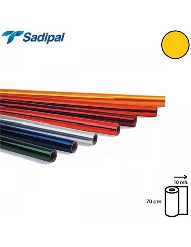 ROLLO PAPEL CELOFAN 70cm x 10m AMARILLO