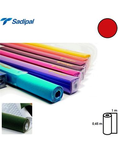 TERCIOPELO ADHESIVO SADIPAL 0,45x1m ROJO GRANATE
