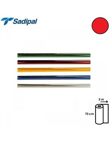 ROLLO PAPEL CELOFAN 70cm x 5m ROJO