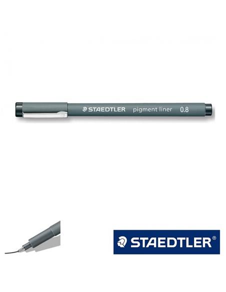 ROTULADOR STAEDTLER PIGMENT LINER 308 0.8mm NEGRO