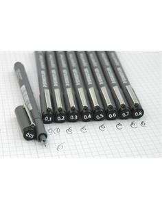 ROTULADOR STAEDTLER PIGMENT LINER 308 0.8mm NEGRO 2