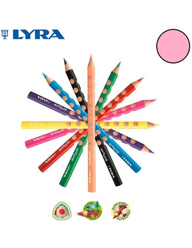 LAPIZ LYRA GROOVE JUMBO TRIPLUS ROSA