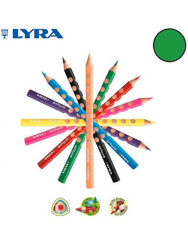 LAPIZ LYRA GROOVE JUMBO TRIPLUS VERDE OSCURO