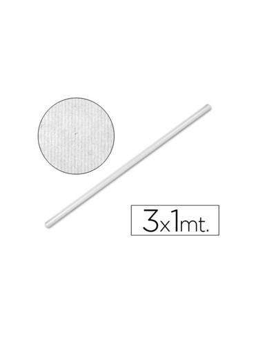 ROLLO PAPEL KRAFT EMBALAR BLANCO 1x3 METROS