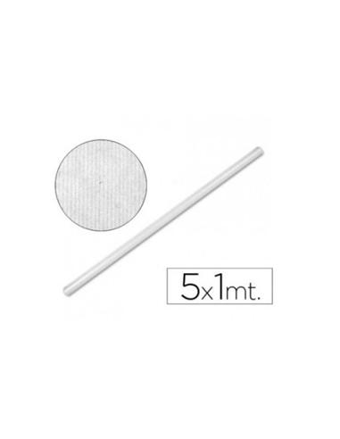 ROLLO PAPEL KRAFT EMBALAR BLANCO 1x5 METROS