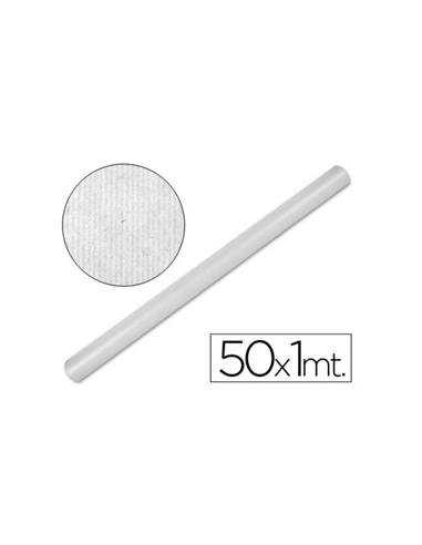 ROLLO PAPEL KRAFT EMBALAR BLANCO 1x50 METROS