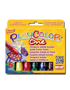 TEMPERA INSTANT PLAYCOLOR ONE 10gr 6 COLORES