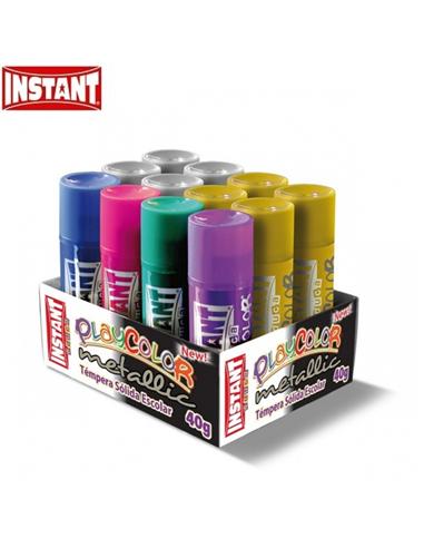 TEMPERA INSTANT PLAYCOLOR MURAL METALLIC 40g 12ud