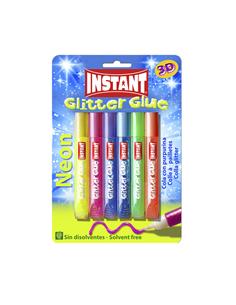 COLA PURPURINA INSTANT NEON 3D COLORES FLUOR