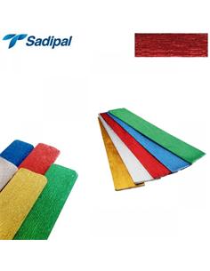 PAPEL CREPE-PINOCHO SADIPAL 0.50x2.5m ROJO METAL