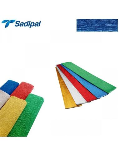 PAPEL CREPE-PINOCHO SADIPAL 0.50x2.5m AZUL METAL