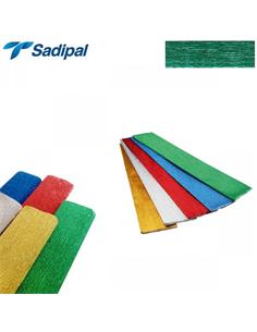 PAPEL CREPE-PINOCHO SADIPAL 0.50x2.5m VERDE METAL