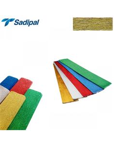 PAPEL CREPE-PINOCHO SADIPAL 0.50x2.5m ORO METAL