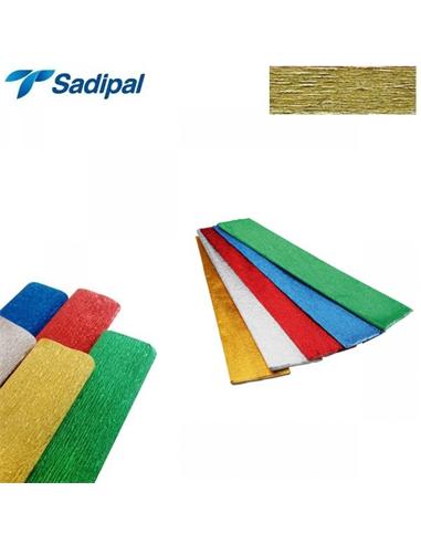 PAPEL CREPE-PINOCHO SADIPAL 0.50x2.5m ORO METAL