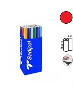 PLASTICO ADHESIVO SADIPAL 0,50x3m ROJO