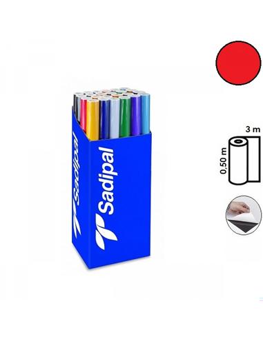 PLASTICO ADHESIVO SADIPAL 0,50x3m ROJO
