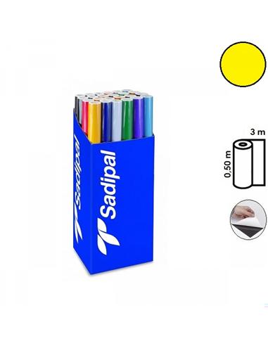 PLASTICO ADHESIVO SADIPAL 0,50x3m AMARILLO