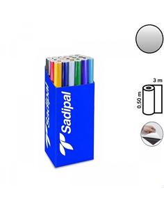 PLASTICO ADHESIVO SADIPAL 0,50x3m PLATA