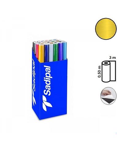 PLASTICO ADHESIVO SADIPAL 0,50x3m ORO
