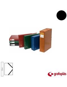 CARPETA PROYECTO GRAFOPLAS 3cm GOMILLA NEGRO