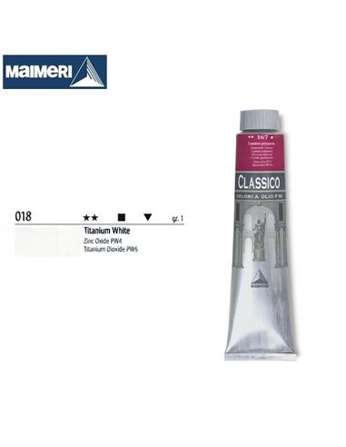 PINTURA OLEO MAIMERI 018 60ml BLANCO TITANIO