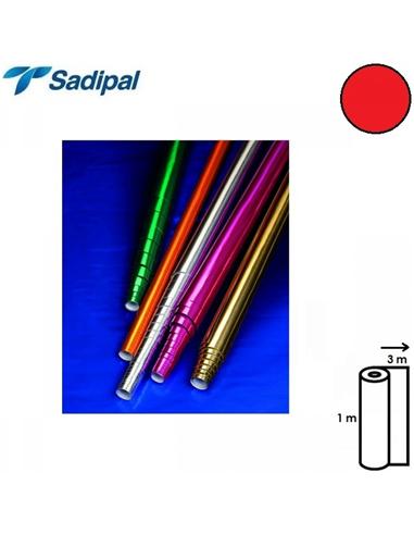 PAPEL METALIZADO SADIPAL ROLLO 1x3m ROJO
