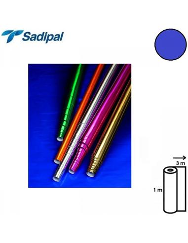 PAPEL METALIZADO SADIPAL ROLLO 1x3m AZUL