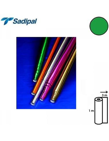 PAPEL METALIZADO SADIPAL ROLLO 1x3m VERDE