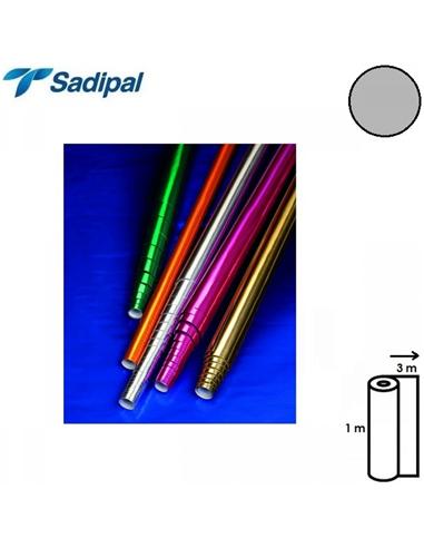 PAPEL METALIZADO SADIPAL ROLLO 1x3m PLATA