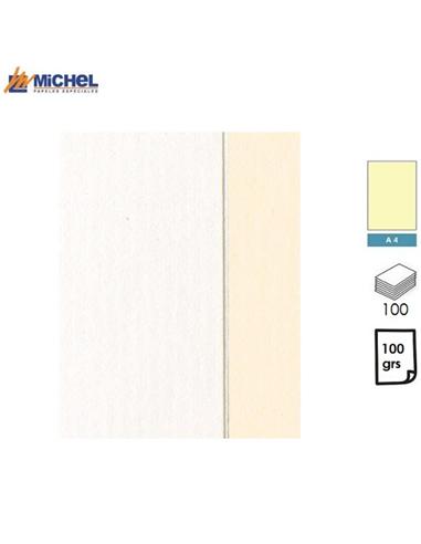 PAPEL MICHEL GRIFO VERJURADO A4 100gr 100H CREMA