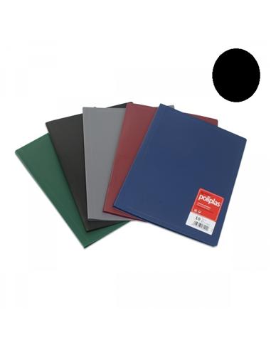 CARPETA CON FUNDAS GRAFOPLAS 10F T.F. NEGRO
