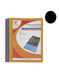 CARPETA CON FUNDAS GRAFOPLAS 10F T.F. NEGRO