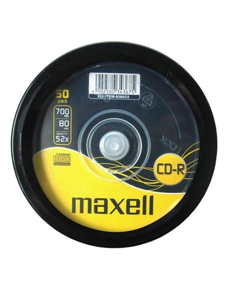 CD-R MAXELL 700 MB 80 MIN.1x52 SPINDLE BOTE 50 UDS