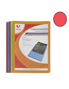 CARPETA CON FUNDAS GRAFOPLAS 20F T.F. ROJO