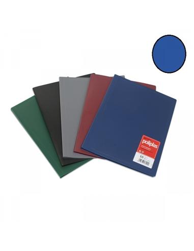 CARPETA CON FUNDAS GRAFOPLAS 30F T.F. AZUL