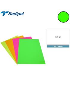 CARTULINA SADIPAL 50x65 cm 250g VERDE FLUOR