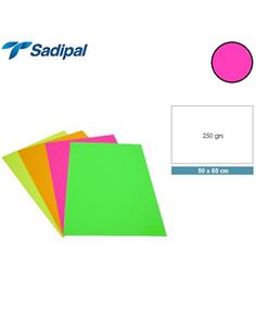 CARTULINA SADIPAL 50x65 cm 250g ROSA FLUOR