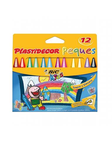 CERA PLASTIDECOR KIDS PEQUES 12 COLORES