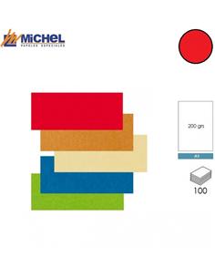 CARTULINA MICHEL A3 200g 100H ROJO