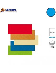 CARTULINA MICHEL A4 200g 100H AZUL INTENSO
